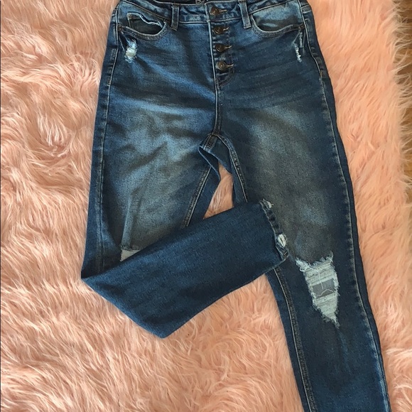 NO BO high rise skinny rip jean size 9 for women - Picture 7 of 8